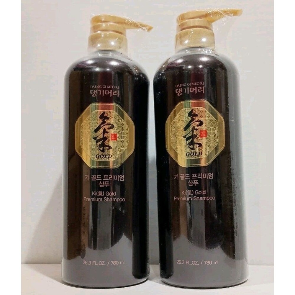2 Bottles Of Daeng Gi Meo RI Ki-gold Premium Shampoo 780ml / 26.3 oz New